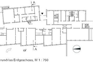  Grundriss Erdgeschoss, M 1 : 750 