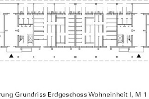  Erweiterung: Grundriss Erdgeschoss Block G, M 1 : 750 