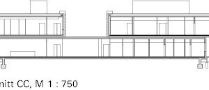  Schnitt CC, M 1 : 750 