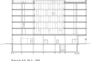  Niederlassung und Akademie Würth Allmann Sattler Wappner Architekten Brigida González DBZ Deutsche BauZeitschrift Schnitt BB 