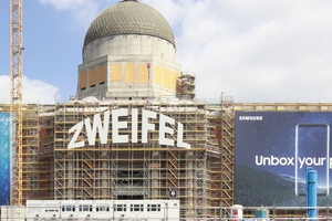  Unbox your castell? So könnten Kreuz und Zweifel am Berliner Schloss zusammengehen 