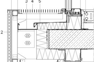  Detail Zimmerfassade Keramikband, M 1 : 20 