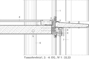  Fassadendetail, EG – 1. OG, M 1 : 33 1/3 