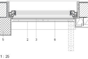  Detail mit WDVS- und VHF-Fassade 