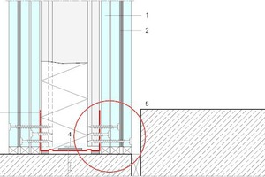  Abb. 3: Problem: Brandwand neben Deckenversatz – Ausführung gemäß Verwendbarkeitsnachweis und statischer Erfordernis (Ableitung Stoß über Blech in Abschlussprofil) nicht möglich, die Schrauben können nicht ins UW-Profil eingeschraubt werden 