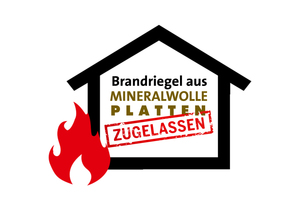  Logo für Brandriegel aus Mineralwolle-Platten 