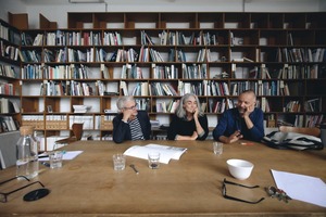  Bei BFM Architekten im Gespräch (v. l.): Tobias Wulf, Donatella Fioretti, José Marquez 
