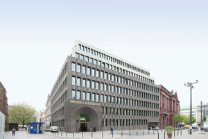  Gesamtansicht der Bremer Landesbank von Caruso St John Architectsam Domhof-Areal 