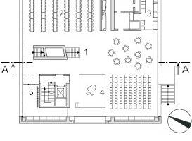  Grundriss, Erdgeschoss, M 1 : 750 