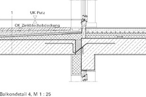  Balkondetail 4, M 1 : 25 