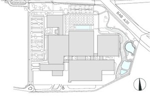  Lageplan, M 1 : 8 000 