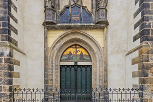  „Thesentür“ der Wittenberger Schlosskirche, eine Nachbildung von 1858 
