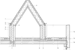  Detailschnitt Attika Dachterrasse, M 1 : 50 