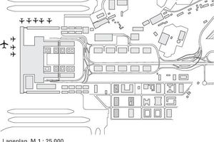  Lageplan, M 1 : 25 000 