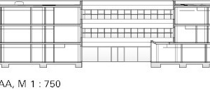  Schnitt, M 1 : 750 