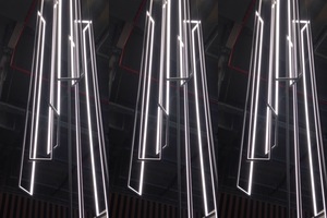  Deckenleuchte Cascade Miré LT mit drei LED-Rahmen 