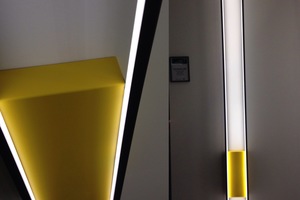  Wandleuchte Miré M LT mit gelber Design-Box 