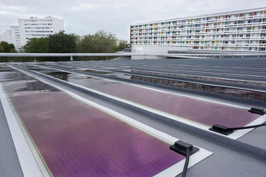 Solarfolien als Aufdachinstallation