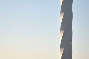  Preisträger des Balthasar Neumann Preises 2018: Der Testturm für Aufzüge von ThyssenKrupp in Rottweil. Der Turm ist mit rund 240m eines der höchsten Bauwerke Deutschlands 
