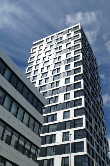 146 Wohnungen und Appartements verteilen sich auf den 22-geschossigen Wohnturm. 