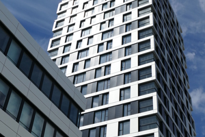  146 Wohnungen und Appartements verteilen sich auf den 22-geschossigen Wohnturm.  