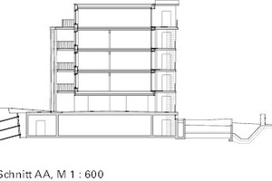  Querschnitt, M 1 : 600 