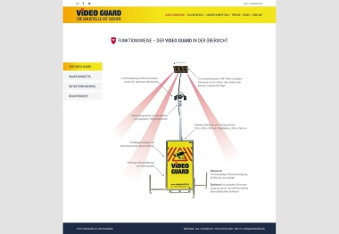 Screenshot der Website www.videoguard24.de