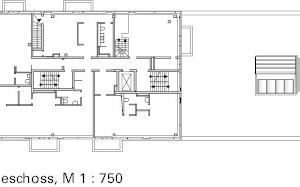  Grundriss 6. OG, M 1 : 750 