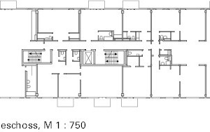  Grundriss 2. OG, M 1 : 750 