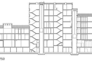  Längsschnitt AA, M 1 : 750 