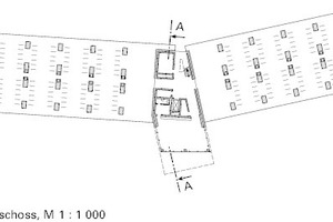  Erdgeschoss, M 1 : 1 000 