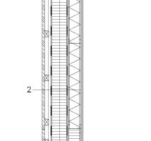  Fassadenschnitt, M 1 : 50 