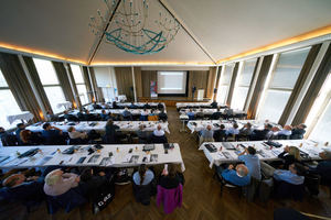  Blick in den Veranstaltungssaal im Obergeschoss des Malkastens 