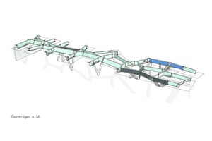  Voronoi-Dachträger:Parametrisches 3D Werkstattplanungsmodell des Stahldaches 