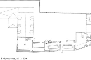  BIM Spormühle Grundriss Erdgeschoss M 1 : 500 