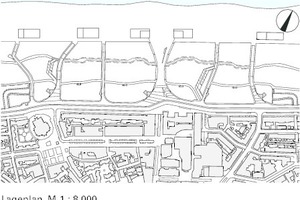  Lageplan, M 1 : 8 000 