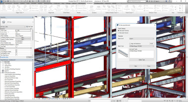 Point Sense für Revit 18.5: Punktwolke einer Stahlkonstruktion