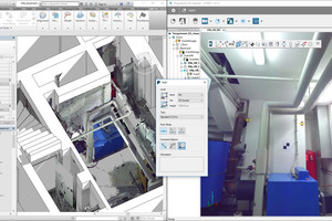  Point Sense für Revit 18.5: Planare Scandatenansicht eines Heizungsraums 