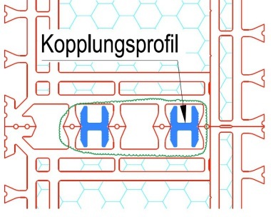 Detail: Kopplungsprofil f?r Schwerlastd?mmschwelle SLDS