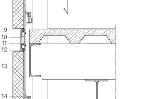  Fassadendetail vor der Sanierung, M 1 : 25 