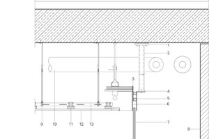 Detail Deckenanschluss, M 1 : 17,5 