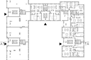  Grundriss Erdgeschoss, Haus 9 –14, M 1 : 750 