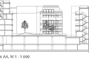  Schnitt AA, M 1 : 1 000 