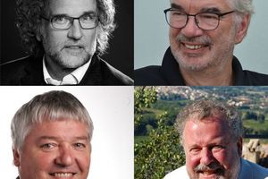  Vier gehen (im Uhrzeigersinn v. l. o.): Hubert Kress, Hartmut Fuchs, Horst Dittrich und Josef Reindl 