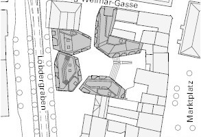  Lageplan, M 1 : 2 500 