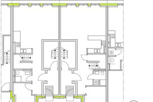  Grundrisse Erdgeschoss (unten), 1. Obergeschoss (oben) Utluchthaus, M 1 : 333 1/3 