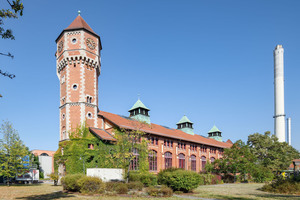  Das denkmalgeschützte Gasreiniger-Gebäude auf dem Betriebsgelände Nürnberg-Sandreuth 