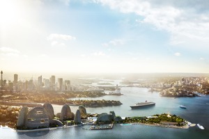  Green Garden Island Sydney, Stadterweiterungsfläche im Hafen 