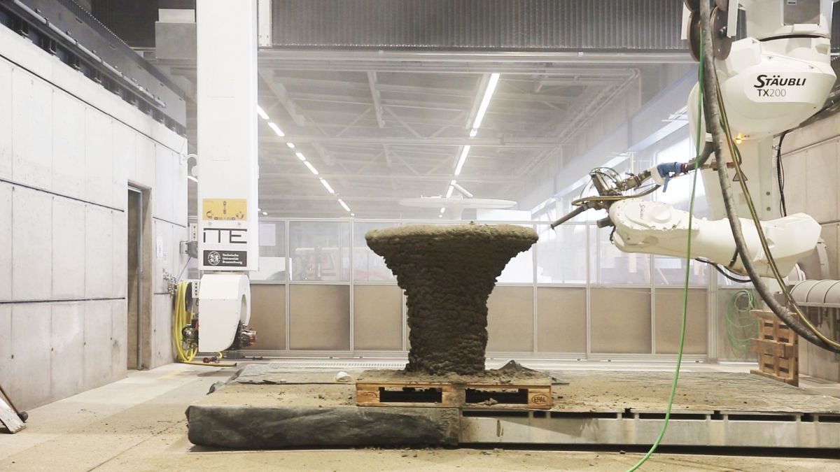 Shotcrete 3d Printing Sc3dp 3d Drucken Von Grossformatigen