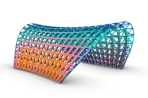  3D-Druck-Beton-planares-Raumtragwerk 